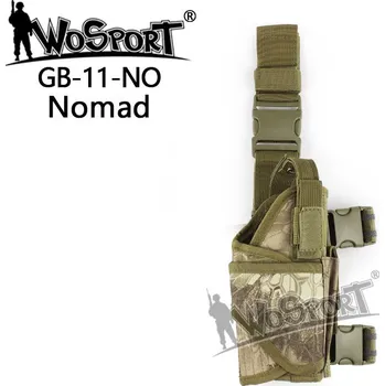 Airsoft Wosport Taktické stehenní pouzdro Tornado, Kryptek Nomad