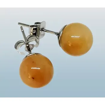 Náušnice Kalcitové naušnice s chirurgickou ocelí