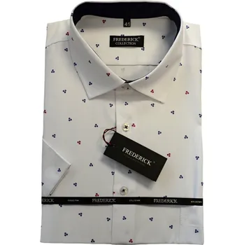 Pánská košile Pánská košile s krátkým rukávem - střih REGULAR - vzor F701 - 40