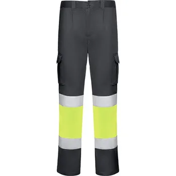 Roly Reflexní pracovní kalhoty HV9312 Lead 23-Fluor Yellow 221 56