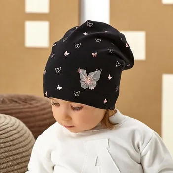 Dívčí tričko AJS 48-031 dětská čepice směs barev 44-46 cm