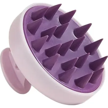 Masážní přístroj Silikonový masážní hřeben pro mytí vlasů a masáž hlavy - Dvojitá fialová
