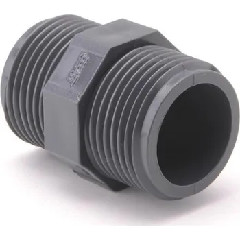 Fitinka AQUAPLASTIK PVC-UH vsuvka (nipl) G 6/4, PN16 32 NIF 112