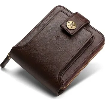 Peněženka Vintage pánská peněženka z umělé kůže - káva