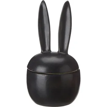 Velikonoční dekorace Wikholmform Dekorační dóza s víčkem a oušky ELARIA V.18 cm černá