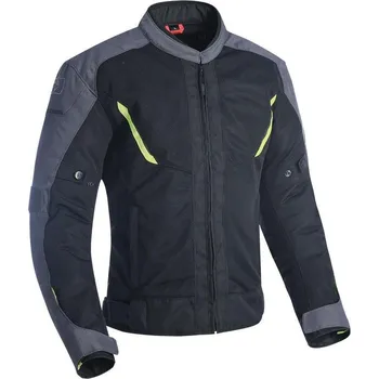 Moto bunda Bunda DELTA 1.0 AIR, OXFORD (černá/šedá/fluo) 3XL