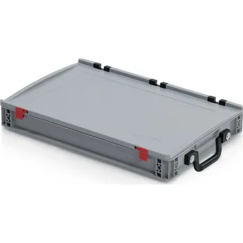 Přepravka na jídlo Přepravka EURO s víkem 60x40x9 - 1 madlo na krátké straně