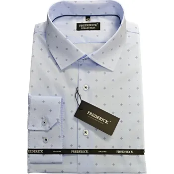 Pánská košile Pánská košile s dlouhým rukávem - střih SLIM - vzor F725 - s prodlouženou délkou rukávu 188/194 cm - 45