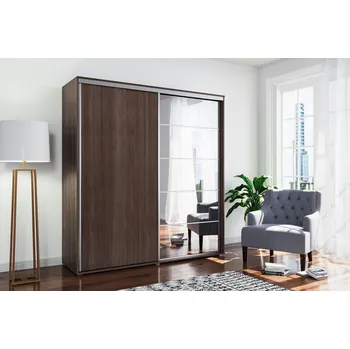 Šatní skříň Šatní skříň Ska A21 XL Barva korpusu: Grafit, Rozměry: 100 cm, Dveře: Dub-Artisan