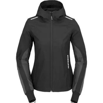 Moto bunda Bunda HOODIE ARMOR LIGHT LADY 2023, SPIDI, dámská (černá) 2XL
