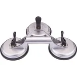 Přísavka na sklo a obklady hliníková 3 x 120 mm, nosnost 150 kg, Kraft&Dele KD10194