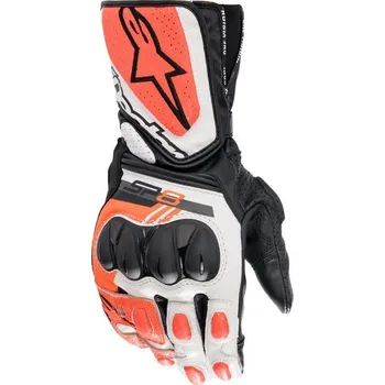 Moto rukavice Rukavice SP-8, ALPINESTARS (bílé/červené fluo/černé) 2026 2XL