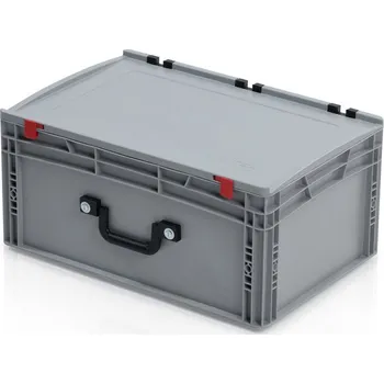 Přepravka na jídlo Přepravka EURO s víkem 60x40x28,5 - 1 madlo na dlouhé straně