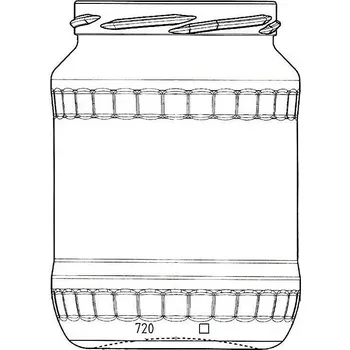 Sklenice na med Faceta 720 ml