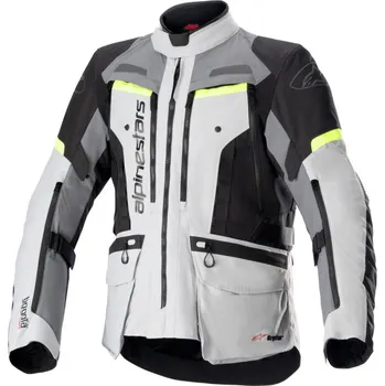 Moto bunda Bunda BOGOTA PRO DRYSTAR, ALPINESTARS (šedá/tmavě šedá/černá/žlutá fluo) 2026 4XL