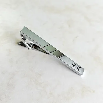 Spona na kravatu Spona na kravatu Double Silver Stripe