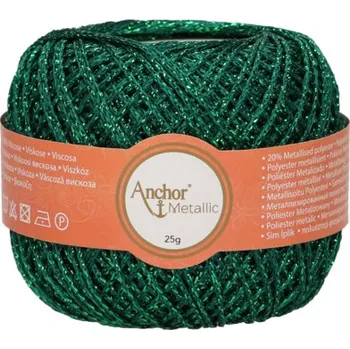 Příze Příze Anchor Artiste metallic 322 zelená