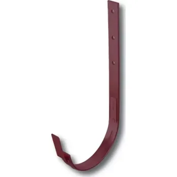 okap Žlabový hák 250 délka 430 mm pozink, RAL 8004 cihlově červená