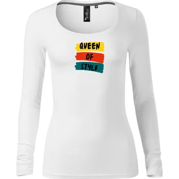 Dámské tričko Dámské tričko s dlouhým rukávem s potiskem Queen of Style