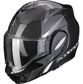Motodoplněk Moto přilba SCORPION EXO-TECH CARBON TOP černo/bílá S