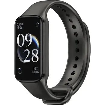 Příslušenství k chytrým hodinkám Silikonový Pásek Na Xiaomi Band 8 Active Barva: Černá
