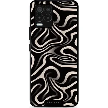 Pouzdro na mobilní telefon Lesklý kryt Mobiwear Glossy - Realme 8 - GA63G Vlnky a linky (Prémiové lesklé pouzdro, obal, kryt Mobiwear Glossy na mobil Realme 8 - GA63G Vlnky a linky, materiál Plast + TPU silikon - krytí po všech stranách, neošoupatelný potisk, tenké provedení, možno