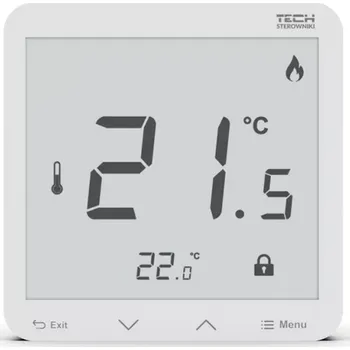 Zabezpečovací technika TECH STEROWNIKI Bezdrátový pokojový ovladač napájený 230V bílý R-8PZ PLUS Tech Controls