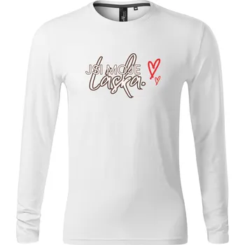 Dámské tričko Pánské tričko s dlouhým rukávem s potiskem Jsi moje láska