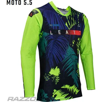 Cyklistické oblečení Pánský MX dres LEATT Moto 5.5 UltraWeld Jersey Jungle 2024 XXL