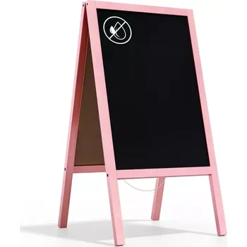 Allboards, Reklamní áčko růžové barvy s křídovou tabulí 118x61 cm, PK96P