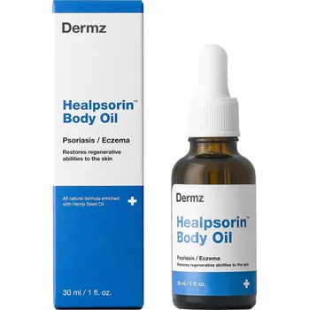 Tělový olej Dermz Healpsorin konopný tělový olej na lupénku, 30 ml