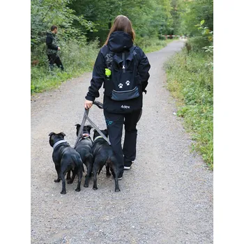 Městský batoh Výcvikový batoh ČERNÝ s horním zapínáním na zip 4dox