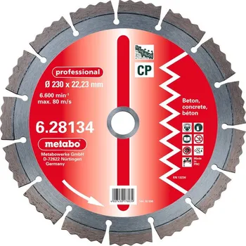 Řezný kotouč Diamantový řezný kotouč, 150 x 2,15 x 22,23 mm, „professional“, „CP“, beton [628132000]