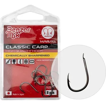 Rybářský háček BENZAR MIX - Háček Classic Carp vel. 2 6 ks