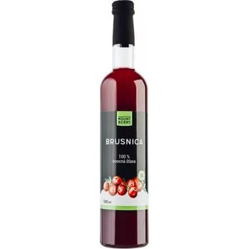 Wellberry Brusinková šťáva BIO 100% 500 ml