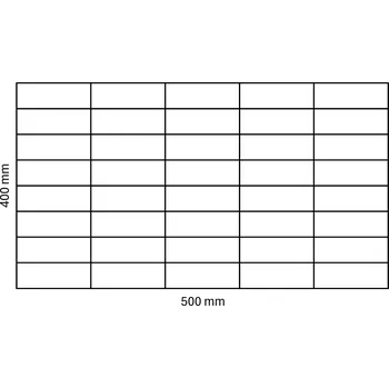 Gabionová síť 500x400 mm, oko 100x50 mm - Vysoká Kvalita Za Skvělou Cenu