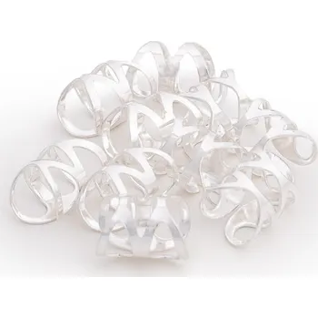 Ozdoba do vlasů Spirála 10ks stříbrná