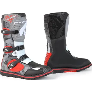 Moto obuv Moto boty FORMA BOULDER COMP camo červeno/bílo/šedé 46