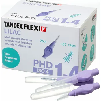 Zubní kartáček Tandex Tandex (25 ks) X-fine kuželové zubní kartáčky Lilac (fialové)