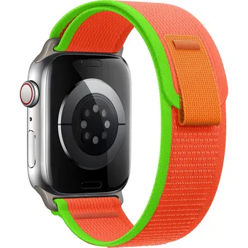 Řemínek na hodinky AW Trail loop - řemínek na Apple Watch - Oranžová/zelená Barva: Oranžovo-zelená, Šířka uchycení řemínku: 44/45/46/49mm IR-TRLL04