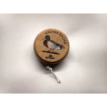 Dřevěná hračka Lesní svět Dřevěné JOJO Kachna divoká (Dřevěná hra pro děti pro trénování zručnosti a motoriky. Dřevěná hračka Jojo Kachna divoká z ekologicky certifikovaného dřeva PEFC od českého výrobce Lesní svět.)