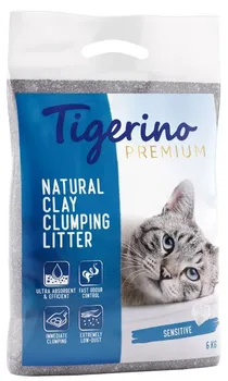 Podestýlka pro kočku Tigerino Premium Natural Clay Clumping Litter Sensitive 6 kg