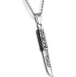 Přívěsek s řetízkem z chirurgické oceli Dýka Premium