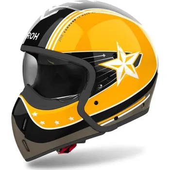 Helma na motorku Přilba J110 Command, AIROH (lesklá žlutá) 2025 S