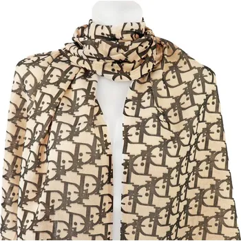 Šála Šál s písmenem D béžová DAN2488-48