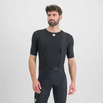 cyklistický dres SPORTFUL Cyklistické triko s krátkým rukávem - MIDWEIGHT LAYER - černá