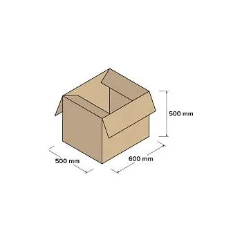 Úložný box Kartonové krabice 5VVL 600x500x500mm, 10 ks