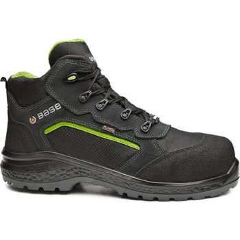Pracovní obuv PORTWEST Obuv Base Be-Powerful Top B0898 S3 WR CI SRC, kotník s nekovovou špicí POR-B0898BGN46 46 Černá/zelená
