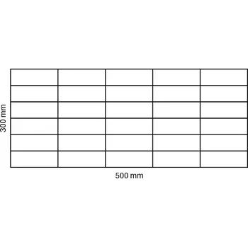 Gabionová síť 500x300 mm, oko 100x50 mm - Vysoká Kvalita Za Skvělou Cenu