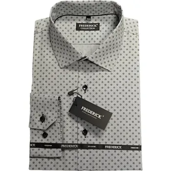 Pánská košile Pánská košile s dlouhým rukávem - střih REGULAR - vzor F746 - s prodlouženou délkou rukávu 188/194 cm - 42